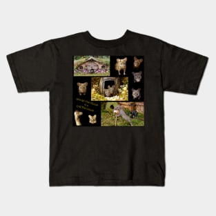 George the mouse in a log pile house large mixed images Kids T-Shirt